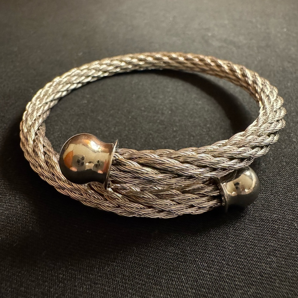 Stainless Steel Twisted Cable Bracelet